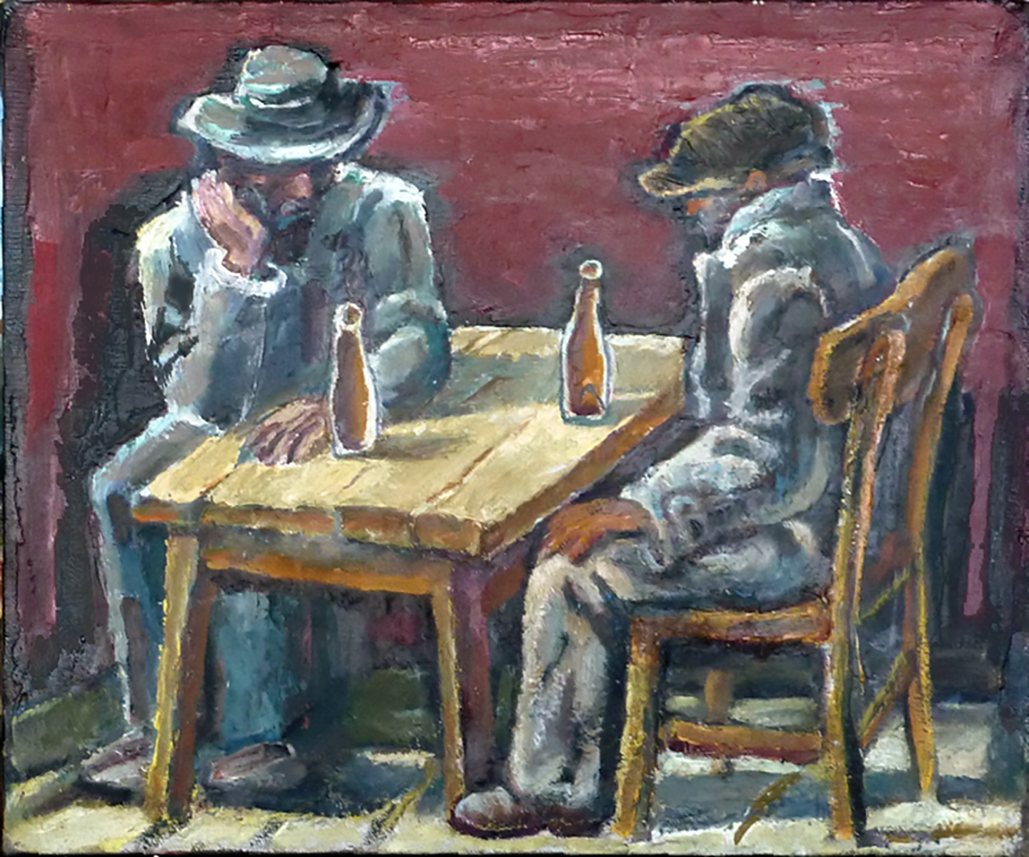 2. 1969 - Бира за двама, 1969, маслени бои, платно, 43 х 52